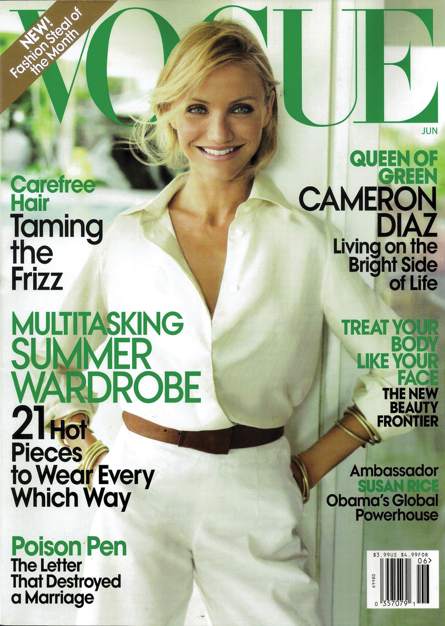 VOGUE USA magazine side cover  June 2009