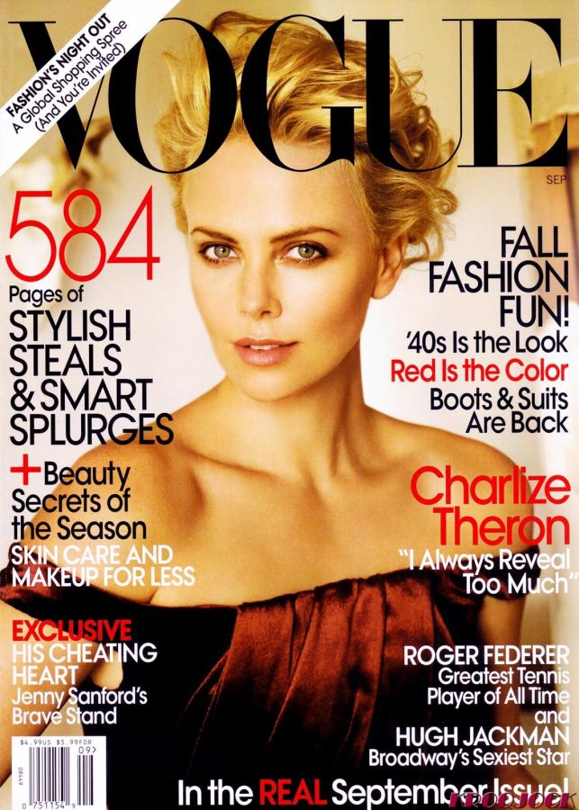 VOGUE USA magazine side cover  September 2009