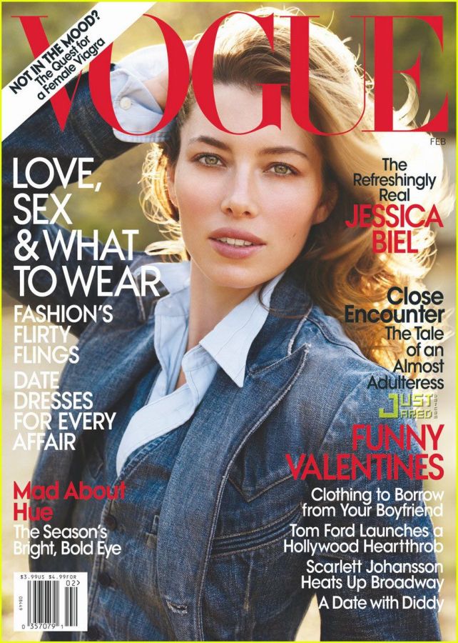 VOGUE USA magazine side cover  February 2010