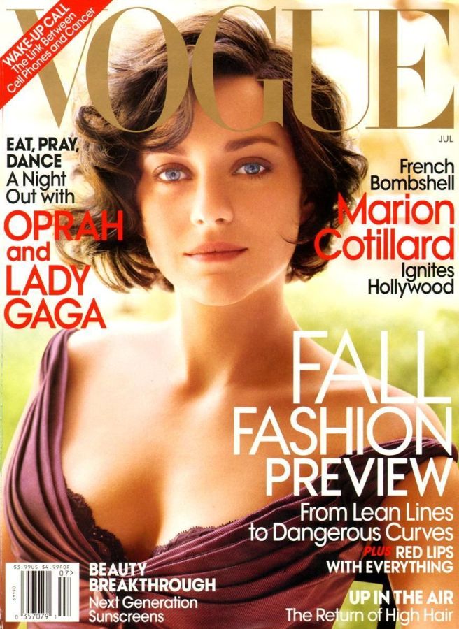 VOGUE USA magazine side cover  July 2010