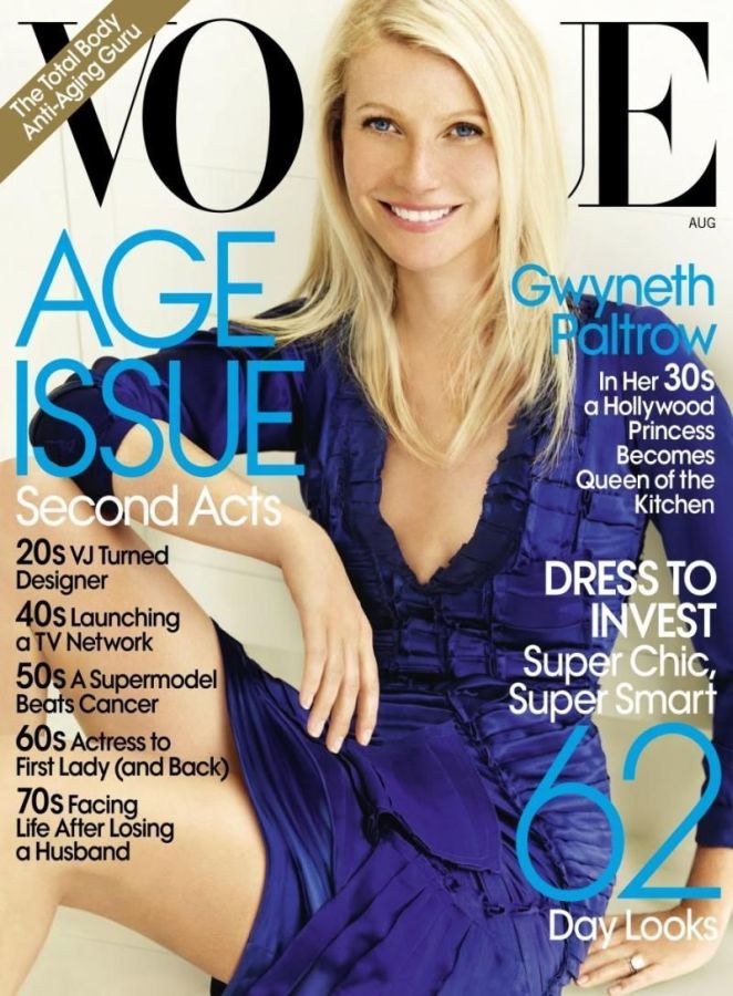 VOGUE USA magazine side cover  August 2010