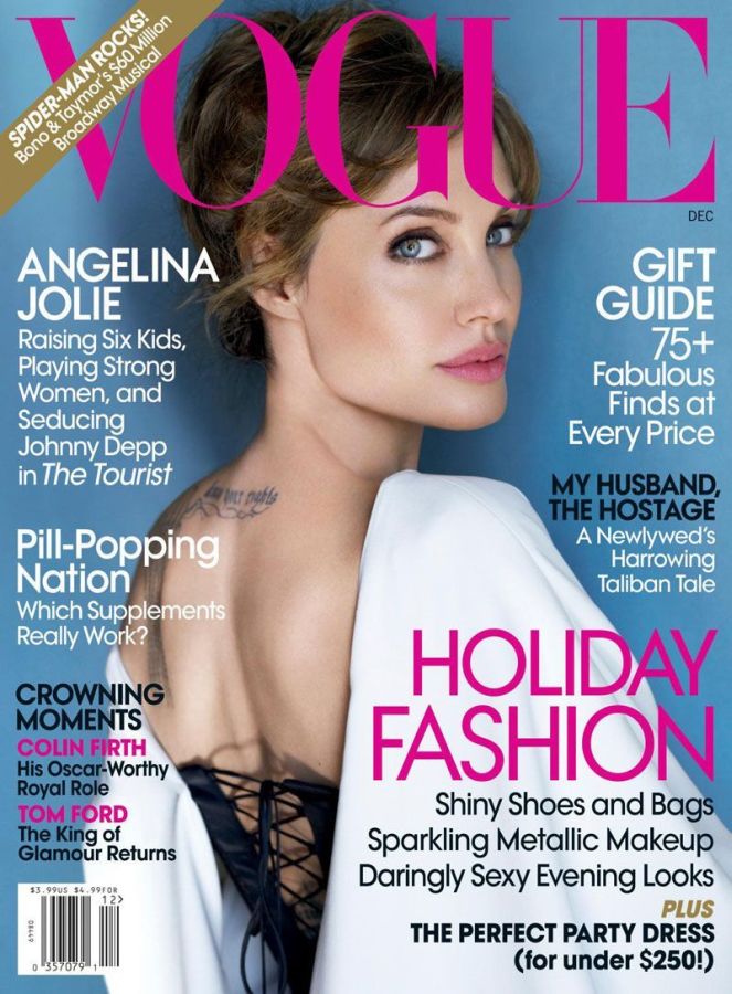 VOGUE USA magazine side cover  December 2010
