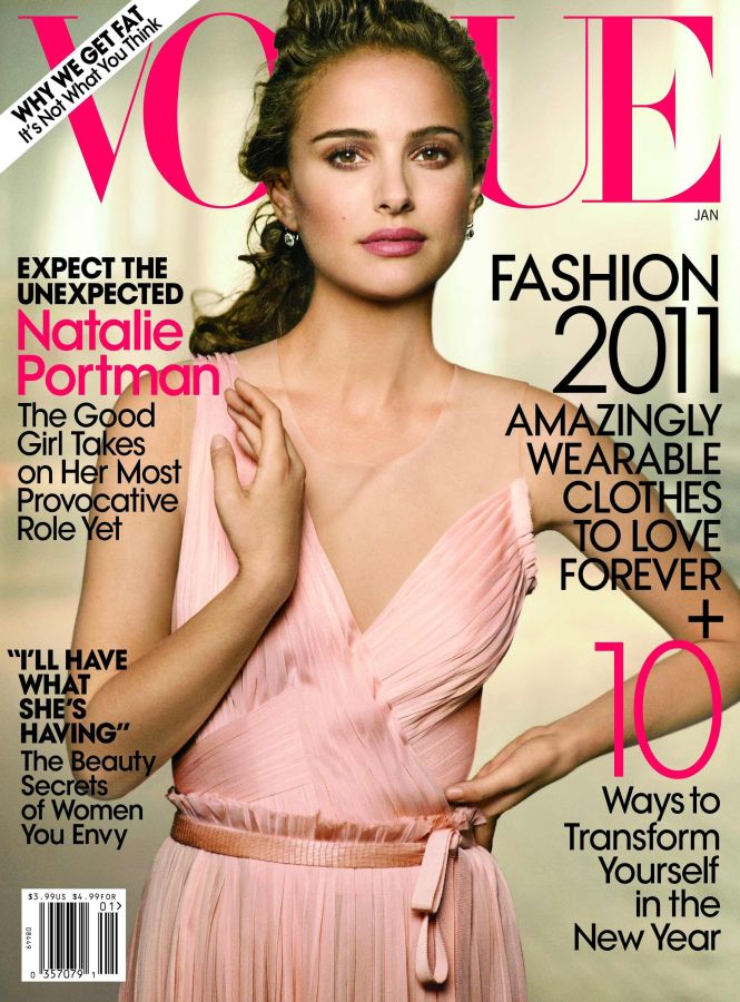 VOGUE USA magazine side cover  January 2011