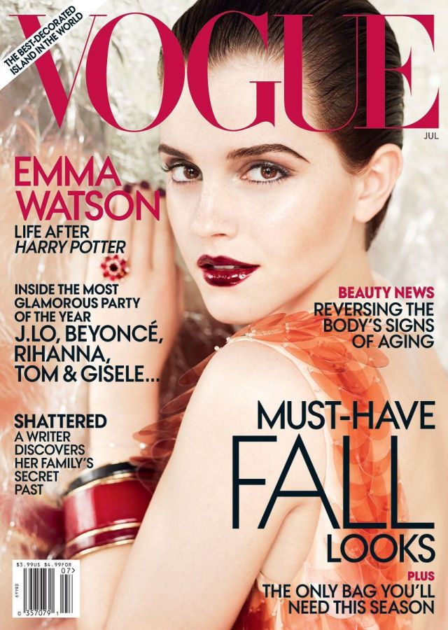 VOGUE USA magazine side cover  July 2011