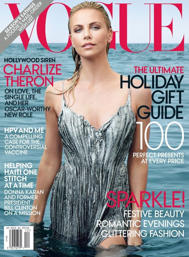 VOGUE USA magazine side cover  December 2011