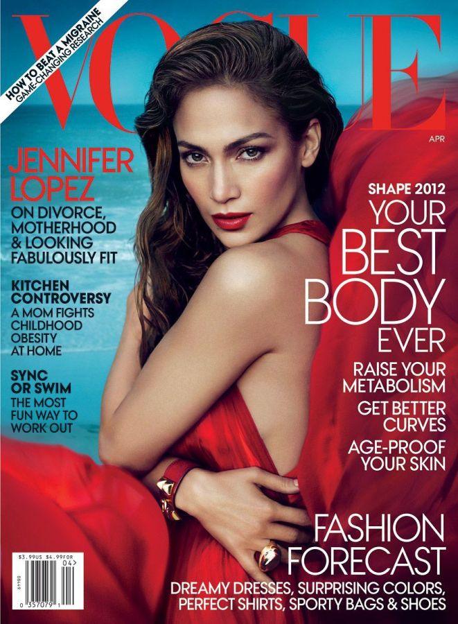 VOGUE USA magazine side cover  April 2012