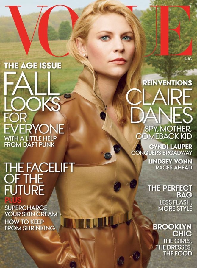 VOGUE USA magazine side cover  August 2013