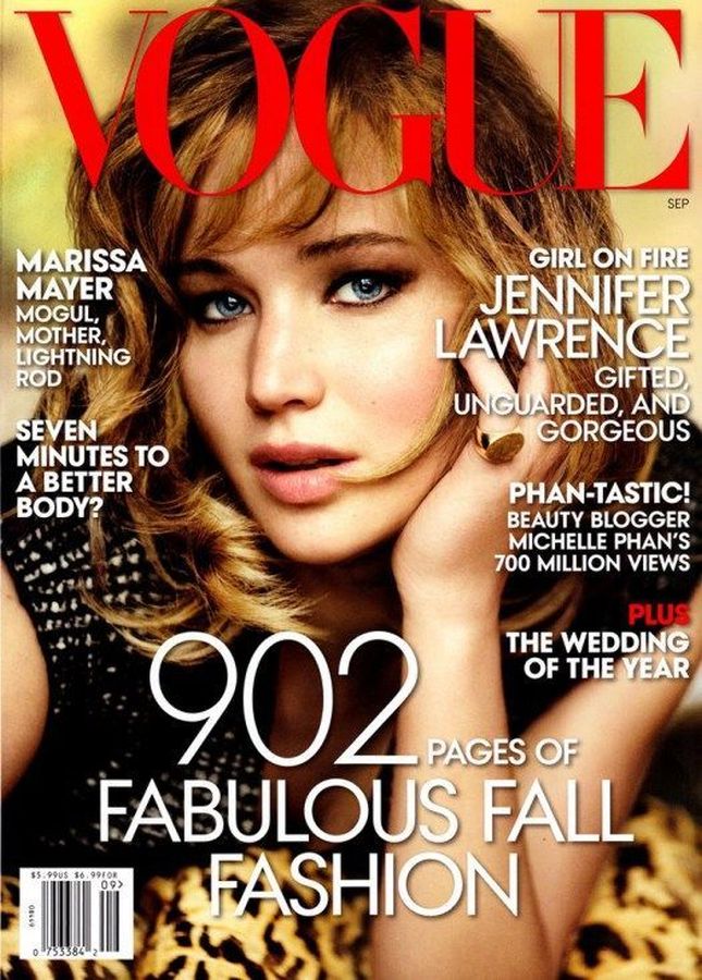 VOGUE USA magazine side cover  September 2013