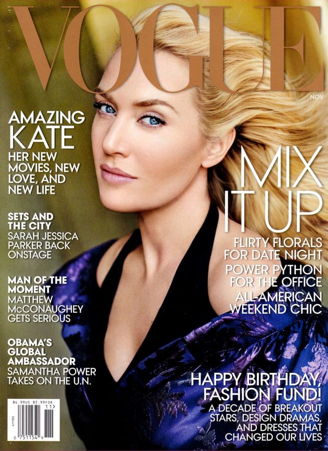 VOGUE USA magazine side cover  November 2013