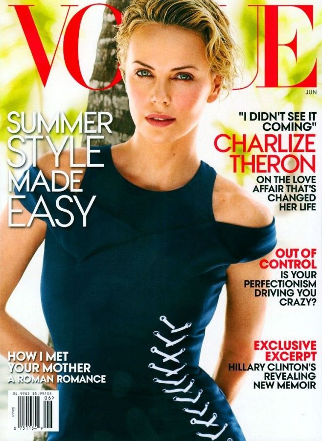 VOGUE USA magazine side cover  June 2014