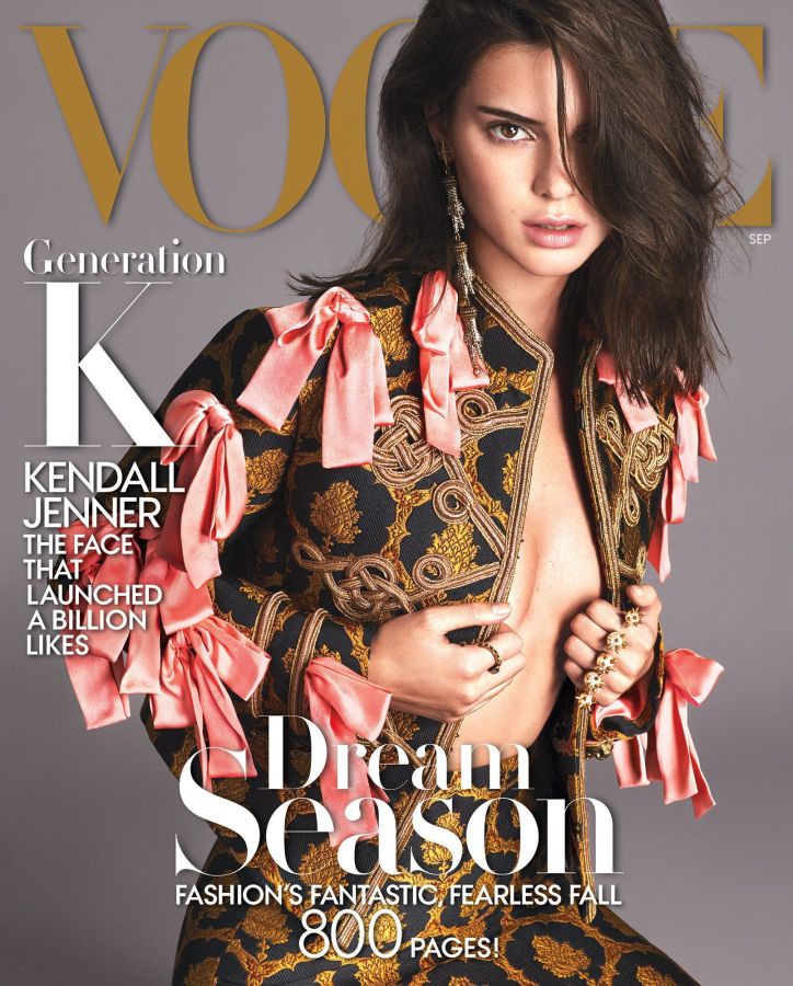 VOGUE USA magazine side cover  September 2016