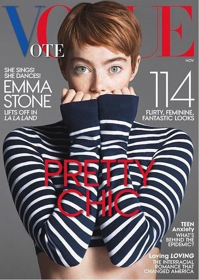 VOGUE USA magazine side cover  November 2016