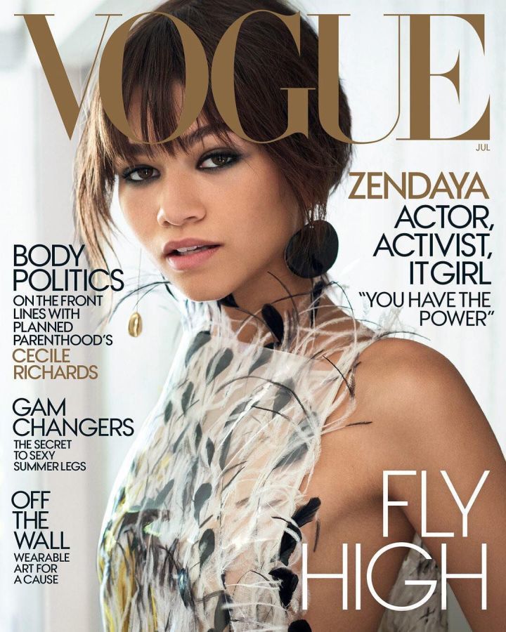 VOGUE USA magazine side cover  July 2017