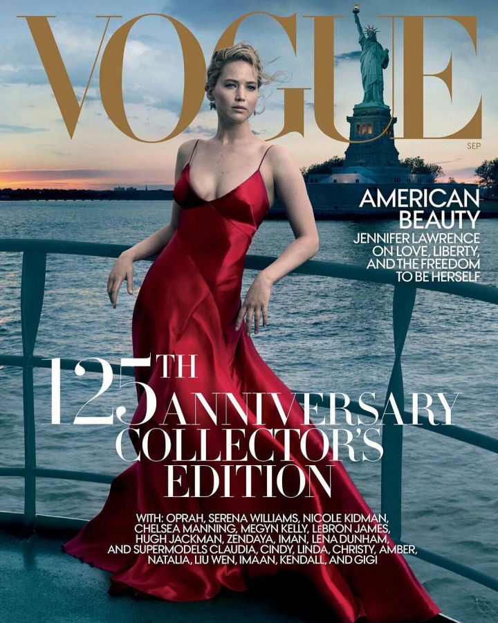 VOGUE USA magazine side cover  September 2017