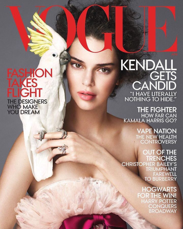 VOGUE USA magazine side cover  April 2018