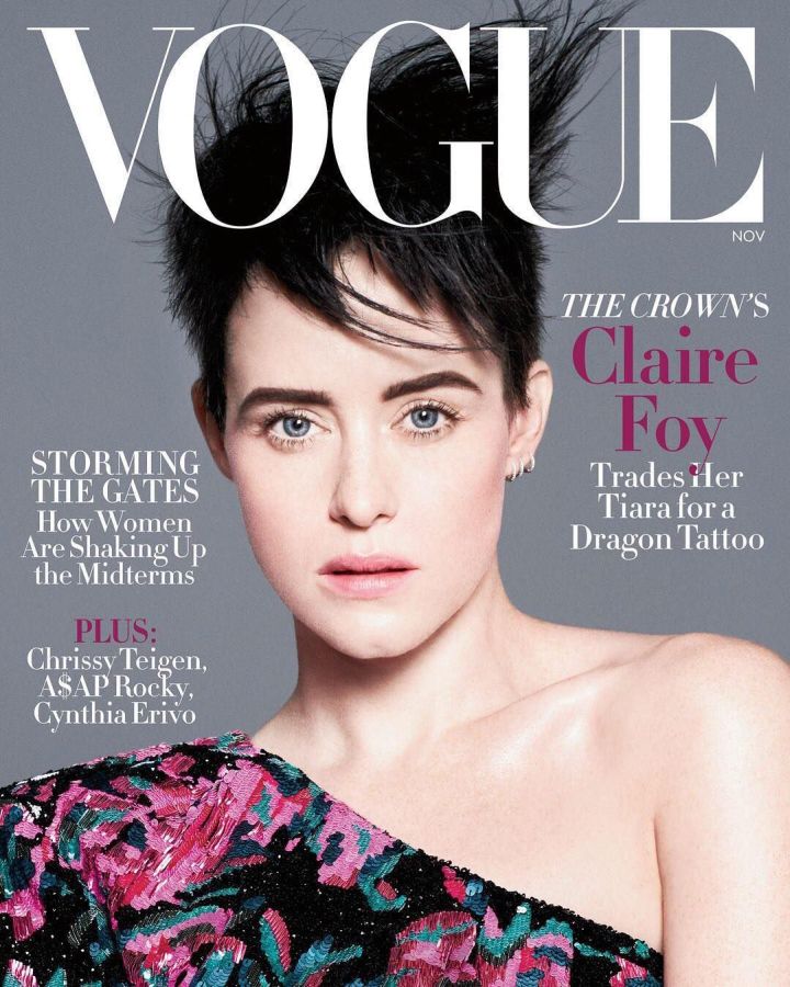 VOGUE USA magazine side cover  November 2018