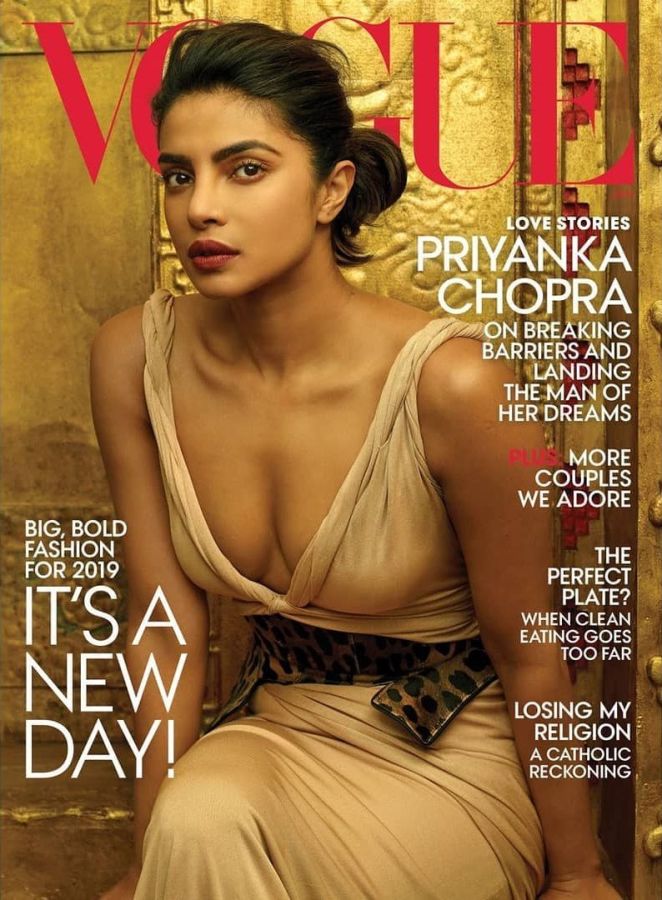 VOGUE USA magazine side cover  January 2019