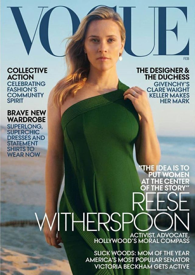 VOGUE USA magazine side cover  February 2019