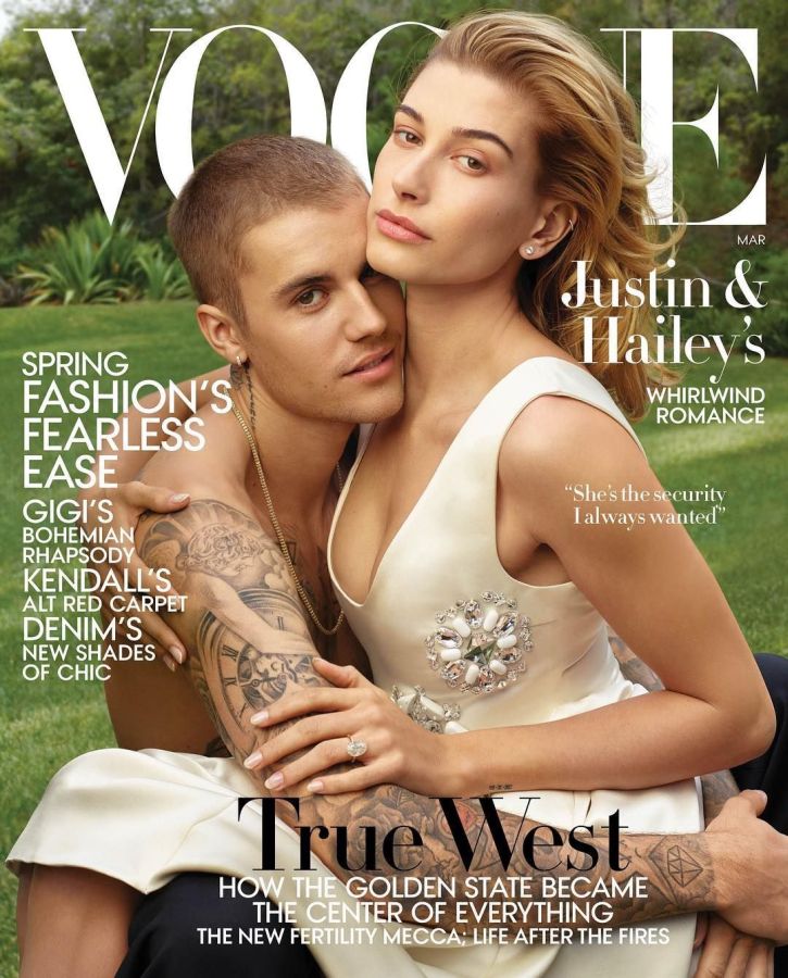 VOGUE USA magazine side cover  March 2019