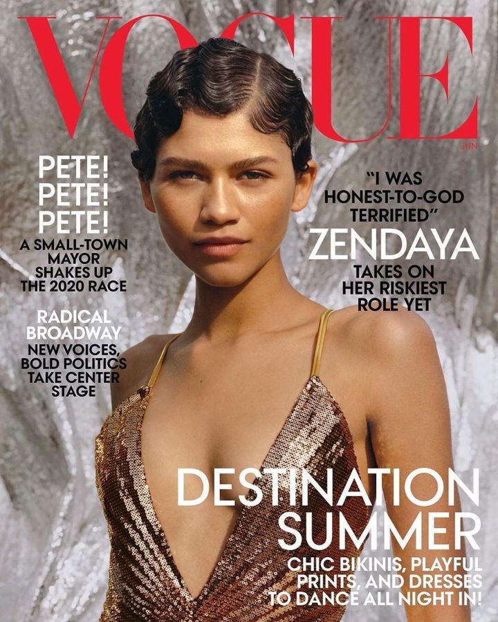 VOGUE USA magazine side cover  June 2019