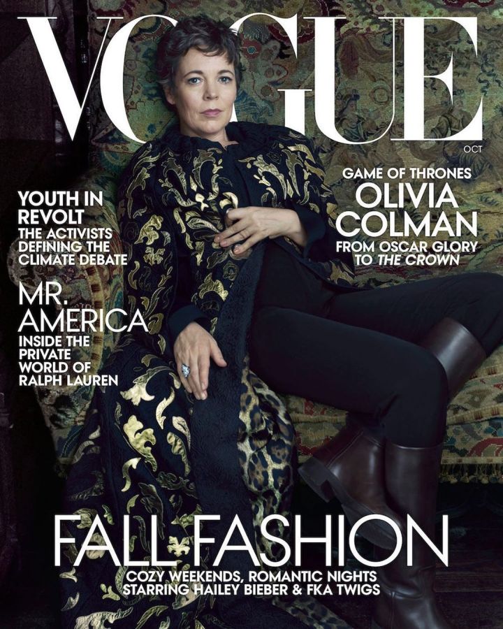 VOGUE USA magazine side cover  October 2019