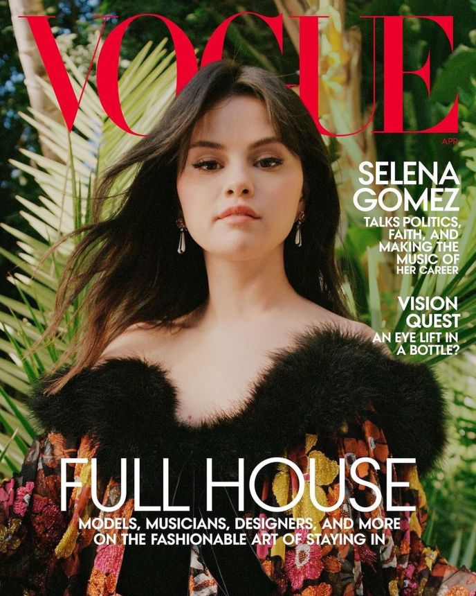 VOGUE USA magazine side cover  April 2021