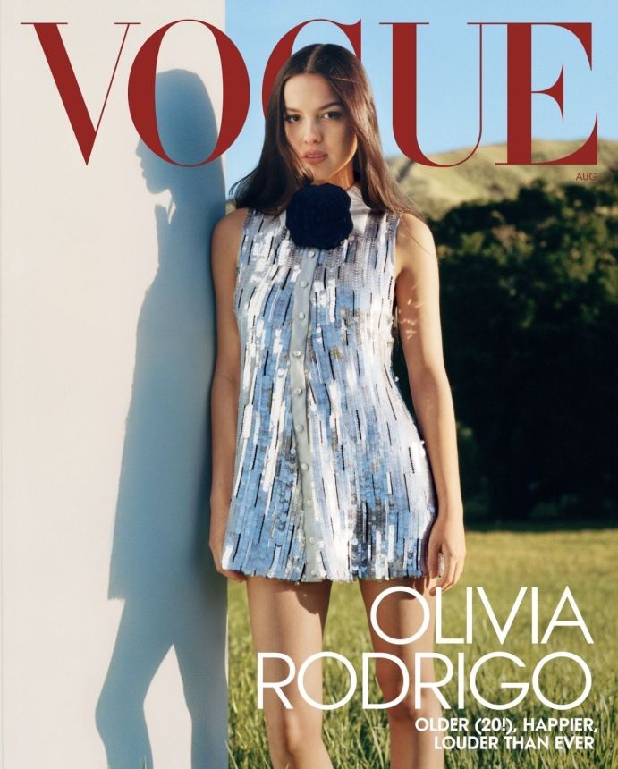 VOGUE USA magazine side cover  August 2023