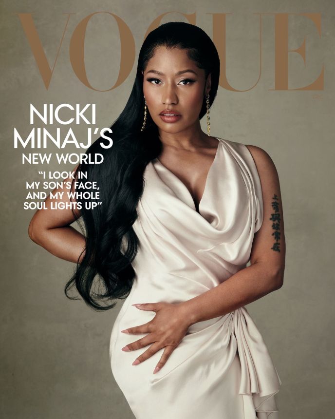 VOGUE USA magazine side cover  December 2023