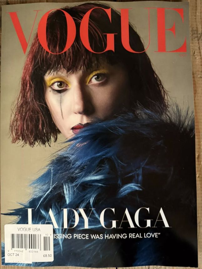VOGUE USA magazine side cover  October 2024