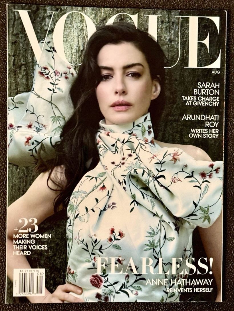 VOGUE USA magazine side cover  August 2025