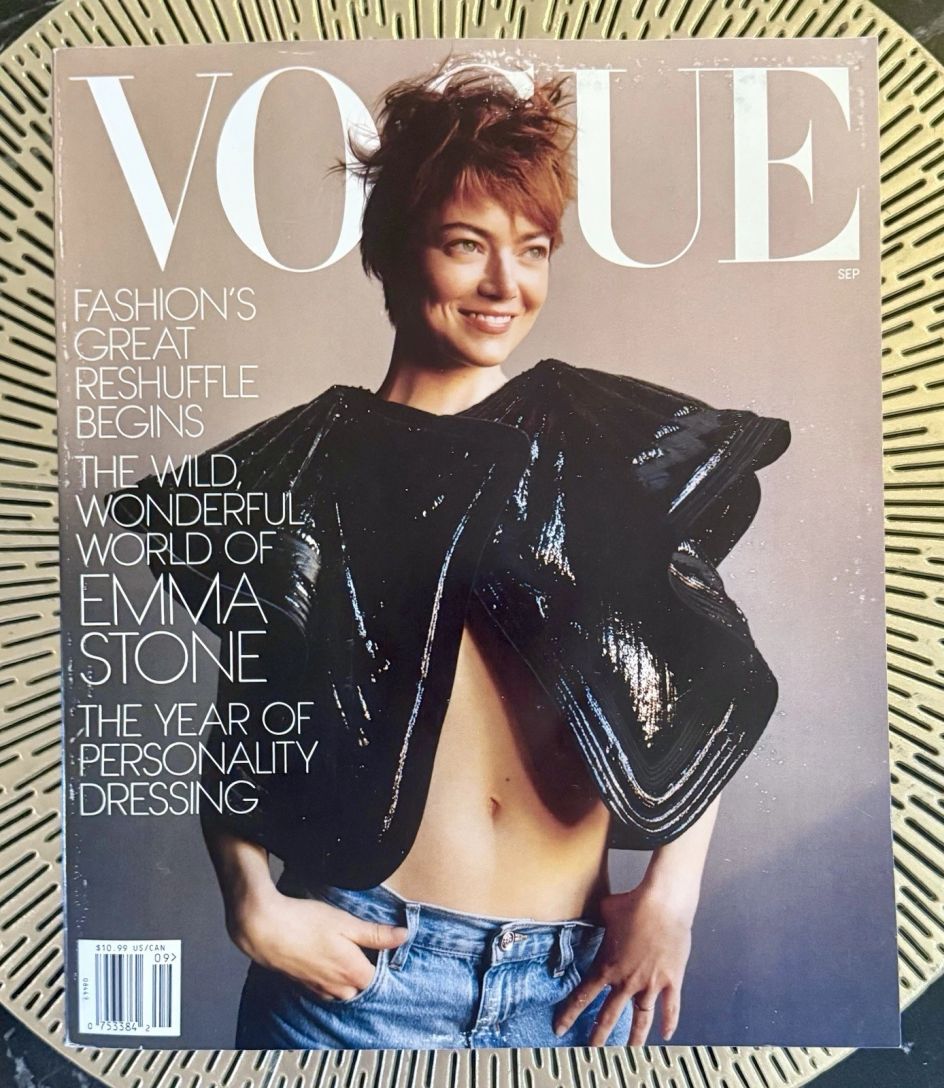 VOGUE USA magazine side cover  September 2025