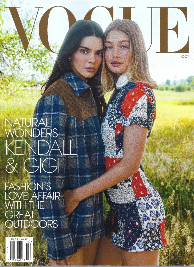 VOGUE USA magazine side cover  October 2025