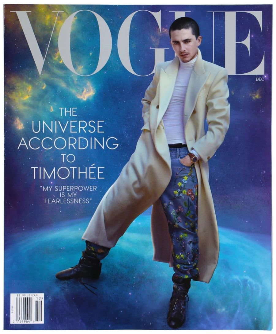 VOGUE USA magazine side cover  December 2025