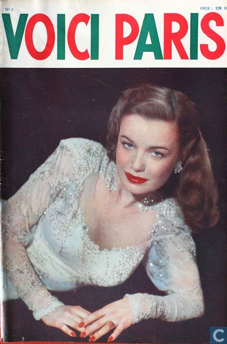 VOICI PARIS magazine side cover Issue 3  1952