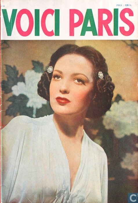 VOICI PARIS magazine side cover Issue 9  1952