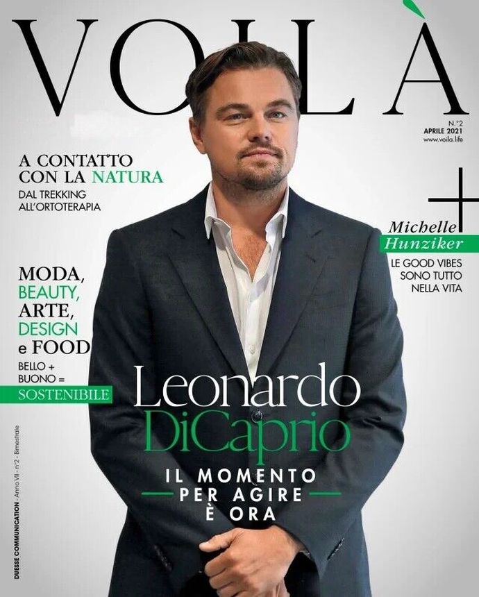 VOILA (ITALY) magazine side cover  April 2021