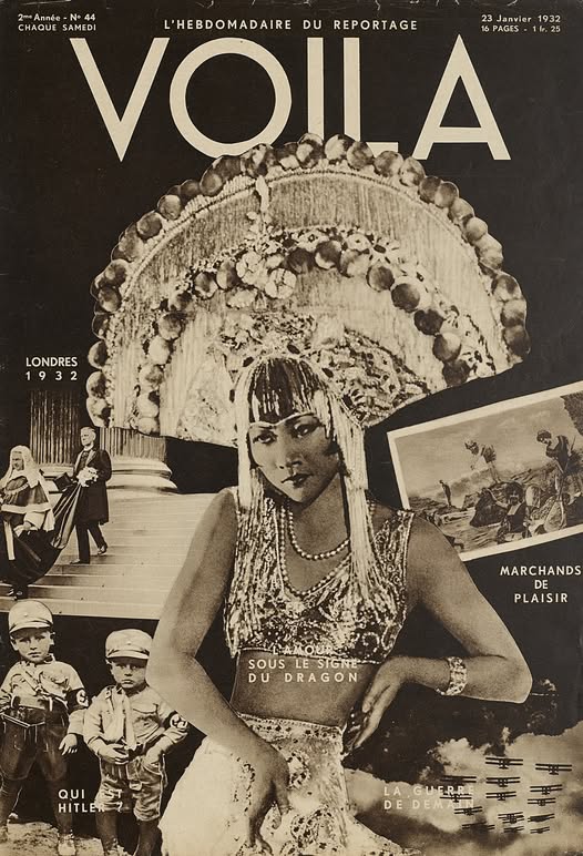 VOILA magazine side cover Issue 44 23 January 1932