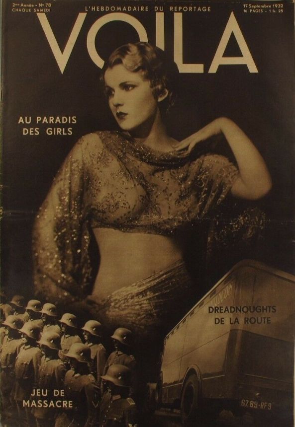 VOILA magazine side cover Issue 78 17 September 1932