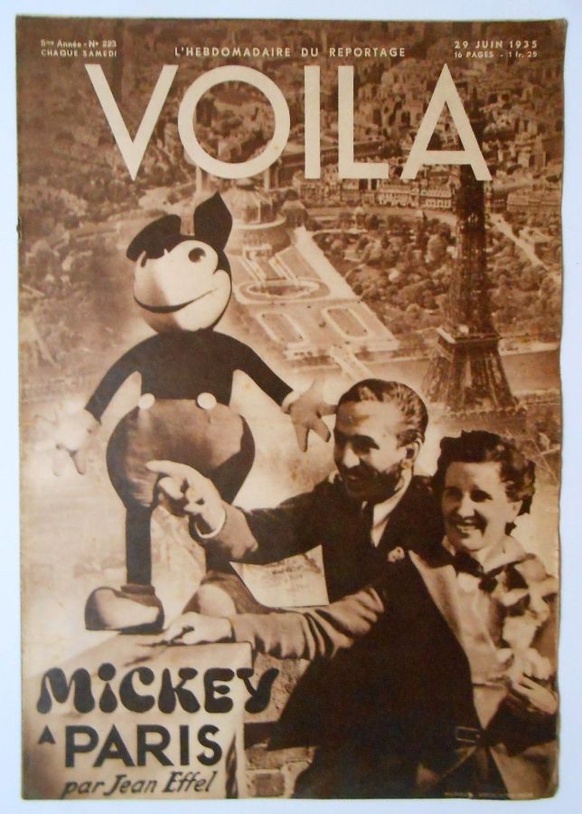 VOILA magazine side cover Issue 223 29 June 1935