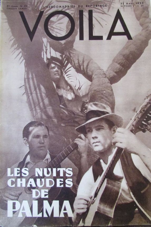 VOILA magazine side cover Issue 232 31 August 1935
