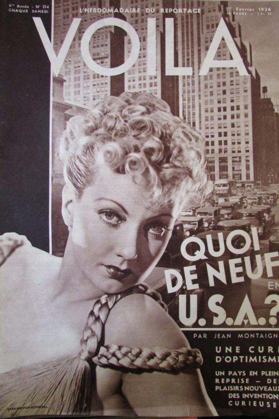 VOILA magazine side cover Issue 254 1 February 1936