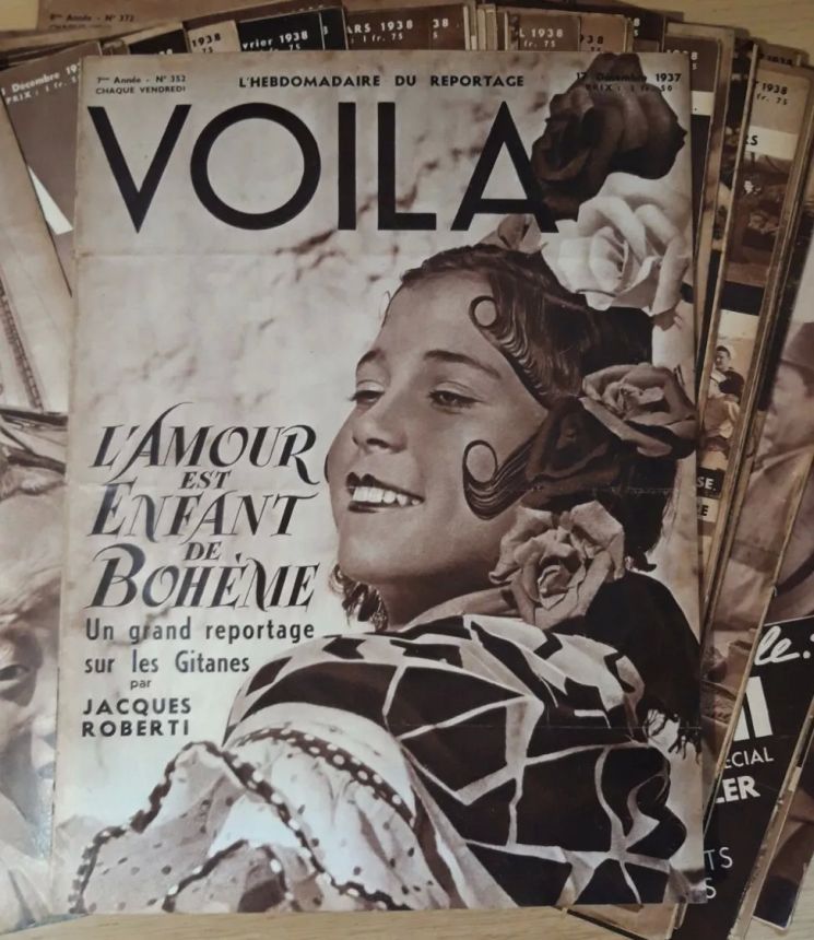 VOILA magazine side cover Issue 352 17 December 1937