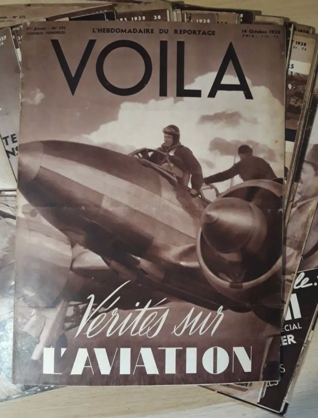 VOILA magazine side cover Issue 395 14 October 1938