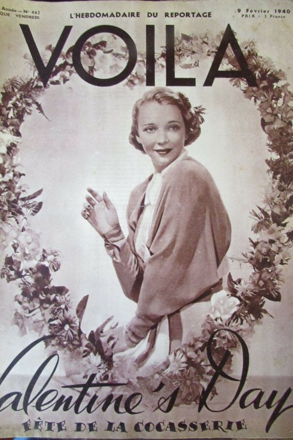 VOILA magazine side cover Issue 462 9 February 1940