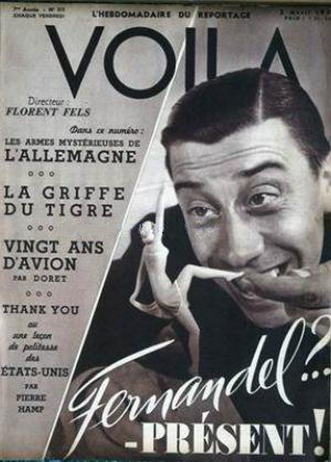 VOILA magazine side cover Issue 315 3 April 1947