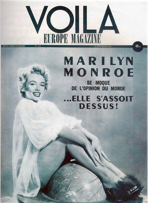 VOILA magazine side cover Issue 472 21 February 1954