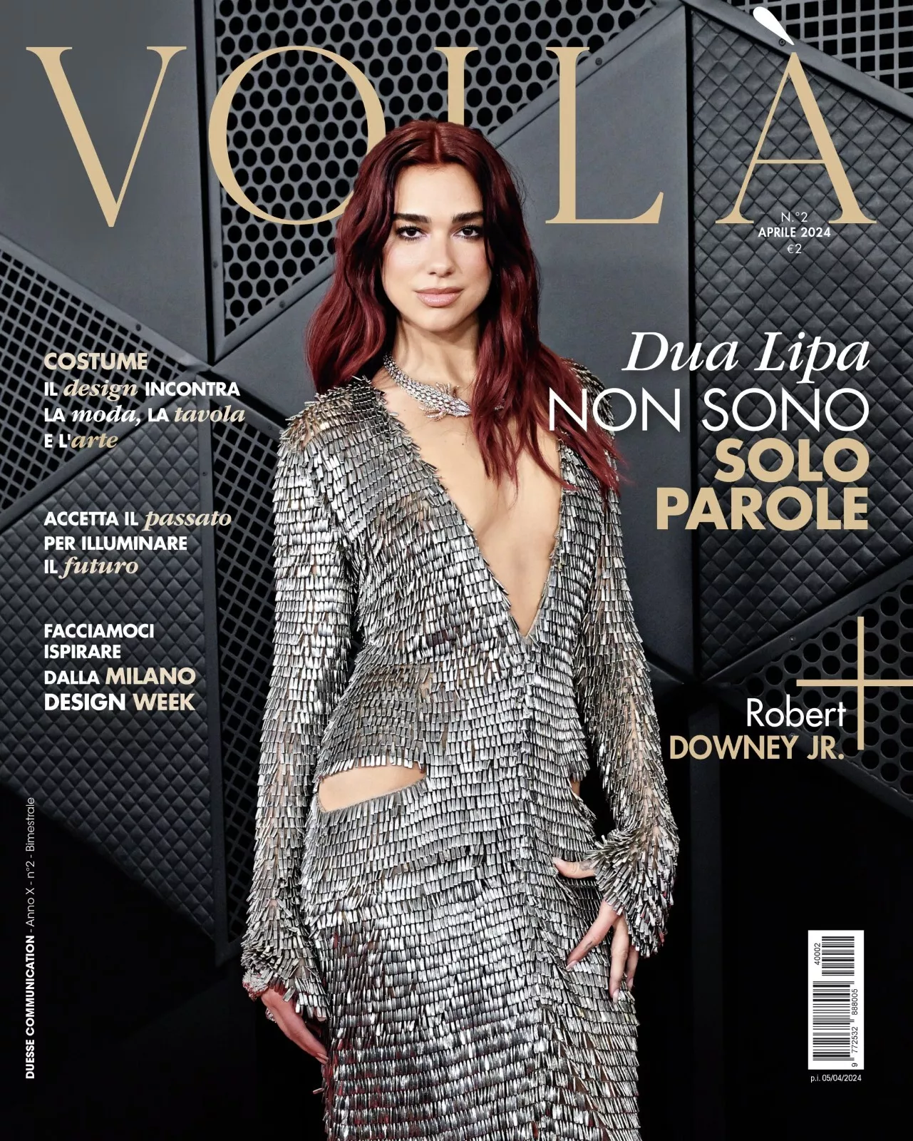 VOILA (ITALY) magazine side cover  April 2024