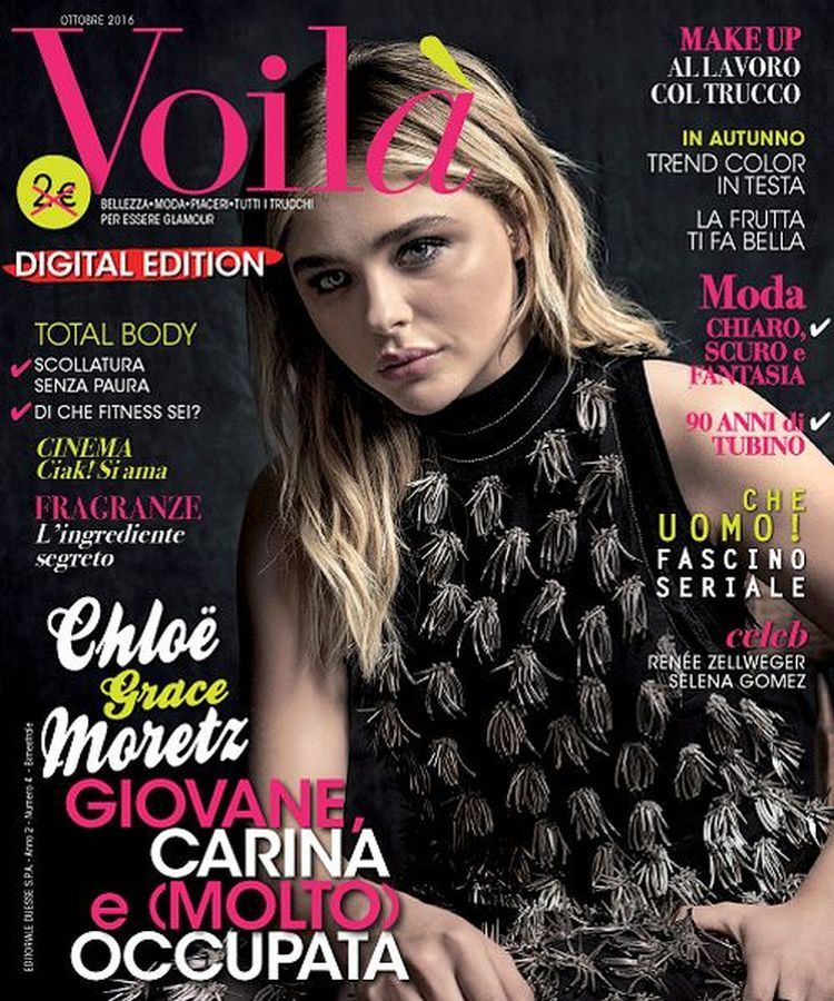 VOILA (ITALY) magazine side cover  October 2016