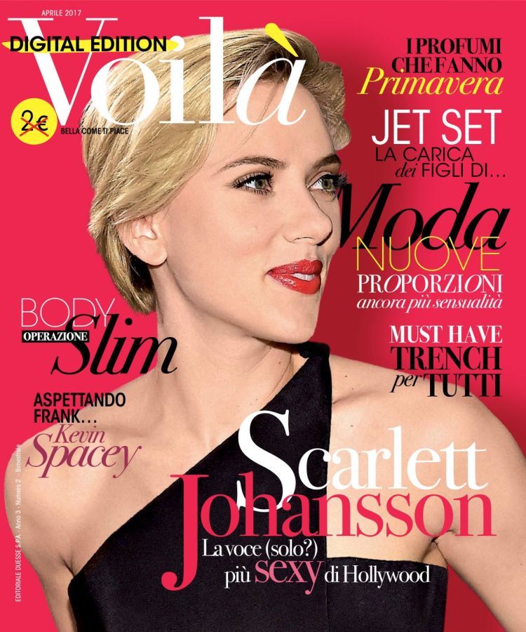 VOILA (ITALY) magazine side cover  April 2017
