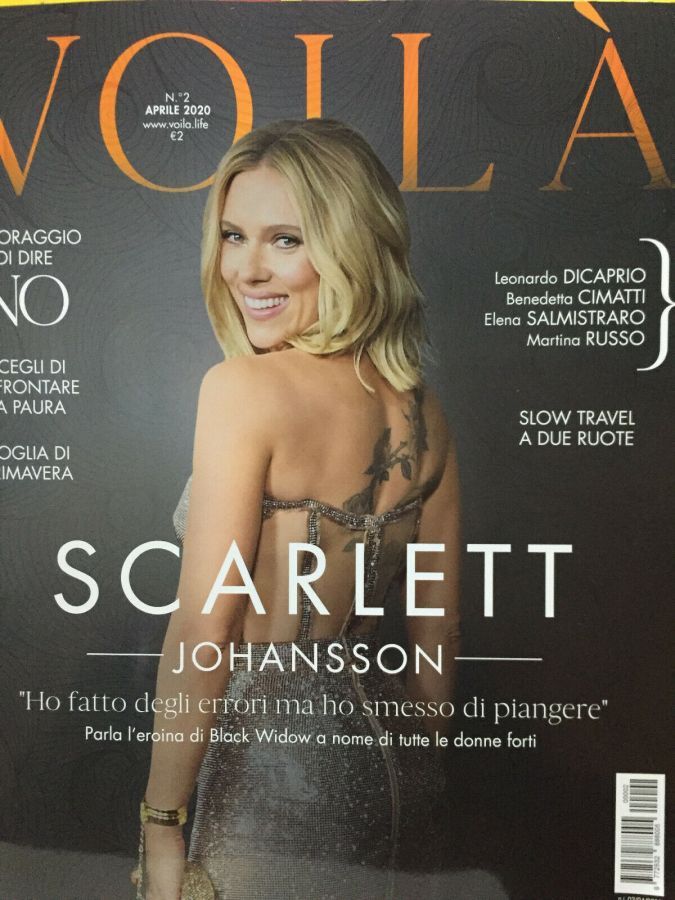 VOILA (ITALY) magazine side cover  April 2020